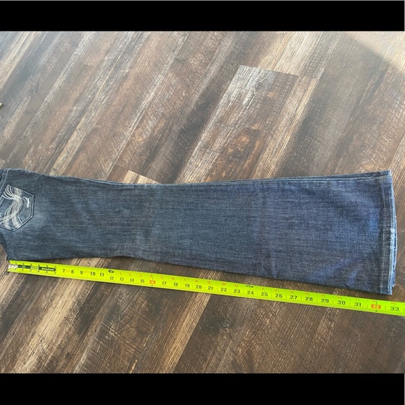 Guess Daredevil Bootcut 26/33 Tattered Jeans - Picture 8 of 9